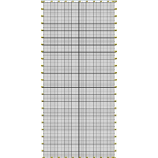 Постуральна карта для визначення порушень постави людини 2230х1080мм без люверсів