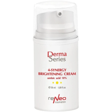 Освітлюючий крем з азелаїновою кислотою Derma Series 4 Synergy Brightening Cream Azelaic Acid 10% 50 мл Крем для вирівнювання тону