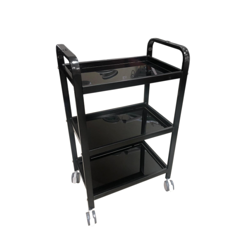 Косметологічний візок MZT-099 Чорний Візок-стіл для косметологічного кабінету