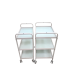 Косметологічний візок МZT-099-1 White Візок косметологічний на 3 полиці Косметологічний столик